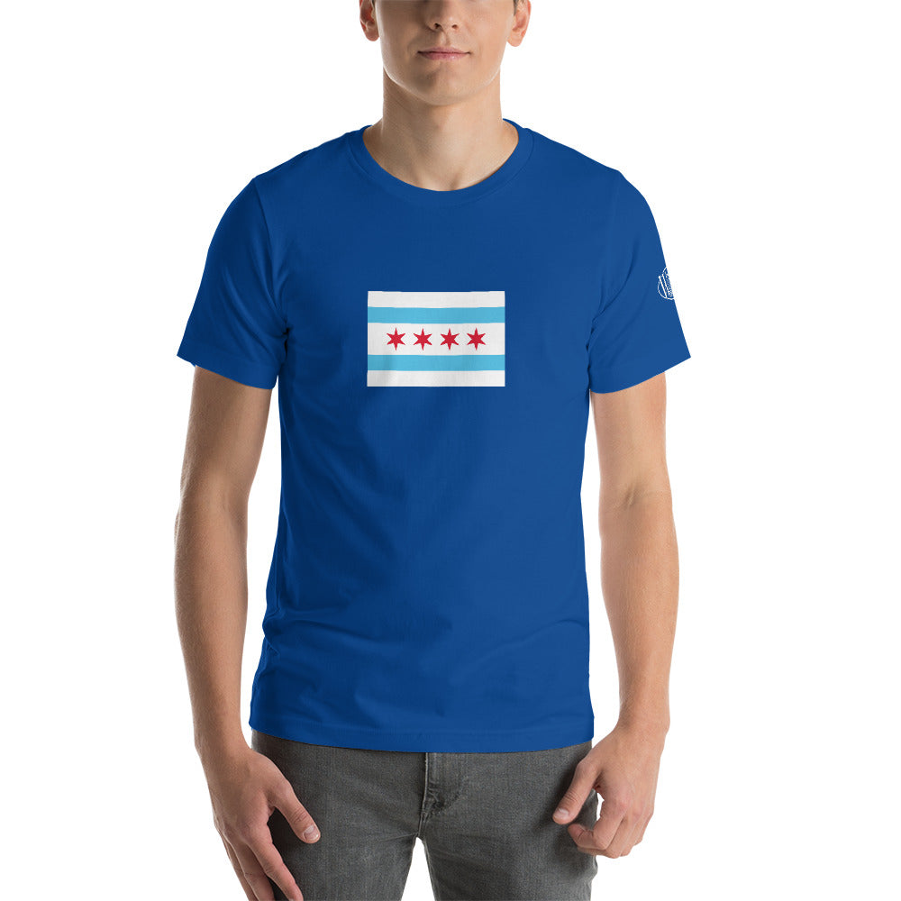 Flag of the City of Chicago - Chicago Flag - T-Shirt